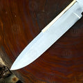 Premium Barney Ross Toothpick Knife Replica with Walnut Stand