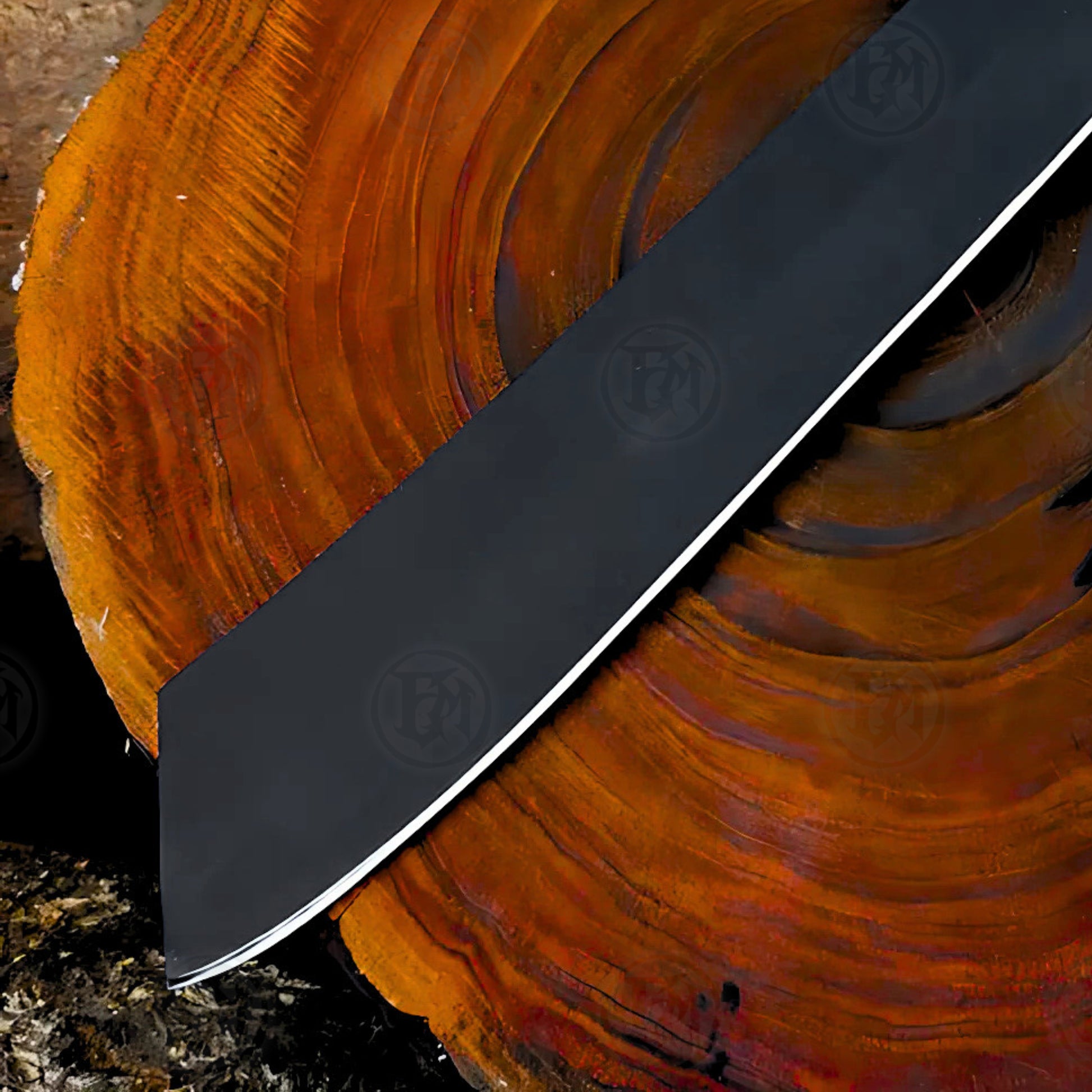 Premium Rambo IV Machete Cosplay Replica with Ebony Stand