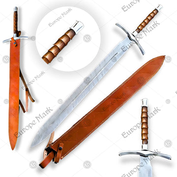 Accent Viking Damascus Sword Steel Blade