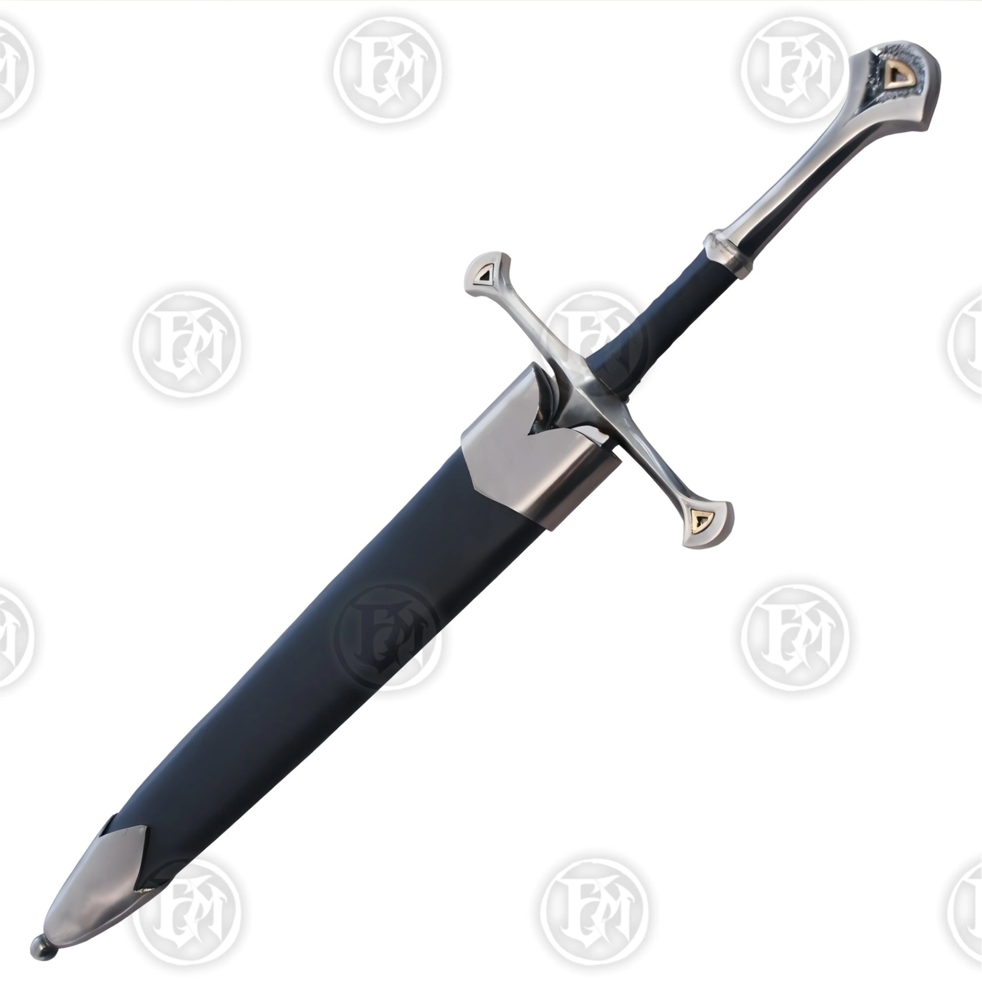 Premium Aragorn Anduril Narsil Dagger LOTR Replica with stainless steel blade.