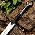 Anduril Reforged - Legendary Sword of the True King | High-Quality LOTR-Inspired Fantasy Sword Replica with Stainless Steel Blade and Free Wall Plaque
