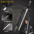 Aragon anduril sword with scabbard 7