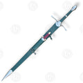 Aragorn Ranger Sword Replica with wooden scabbard, detailed hilt, and certificate of authenticity, perfect for collectors and LOTR fans.