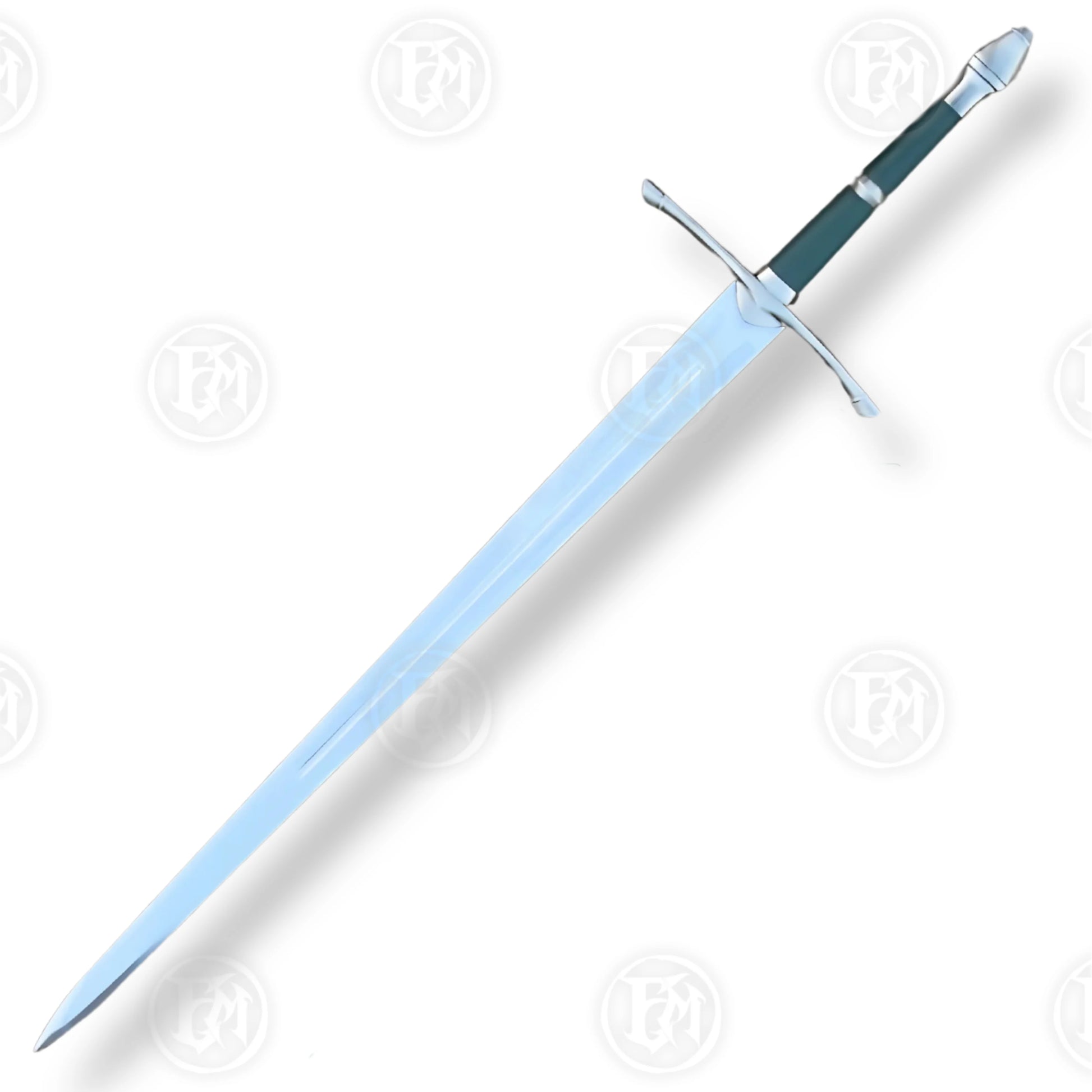 Aragorn Ranger Sword Replica with wooden scabbard, detailed hilt, and certificate of authenticity, perfect for collectors and LOTR fans.