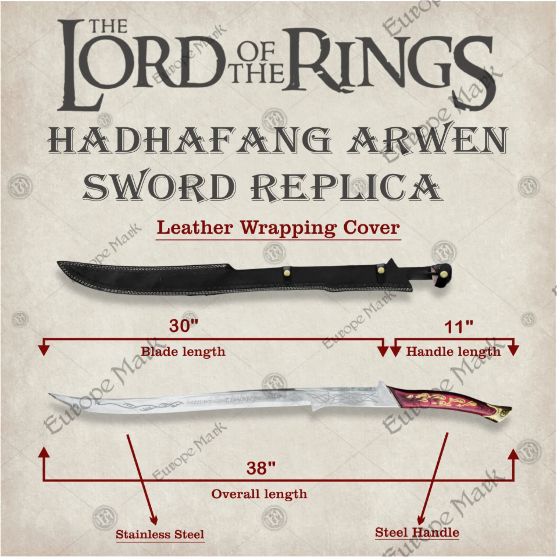Hadhafang Sword Replica – Arwen's Elven Blade