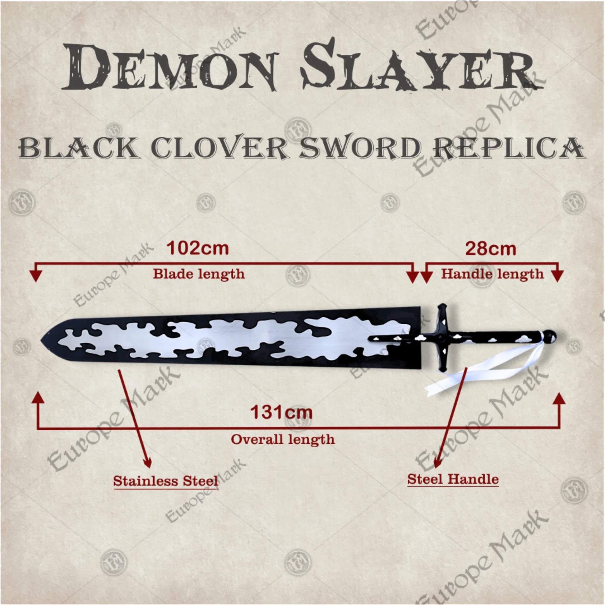 Black Clover Asta Sword Replica