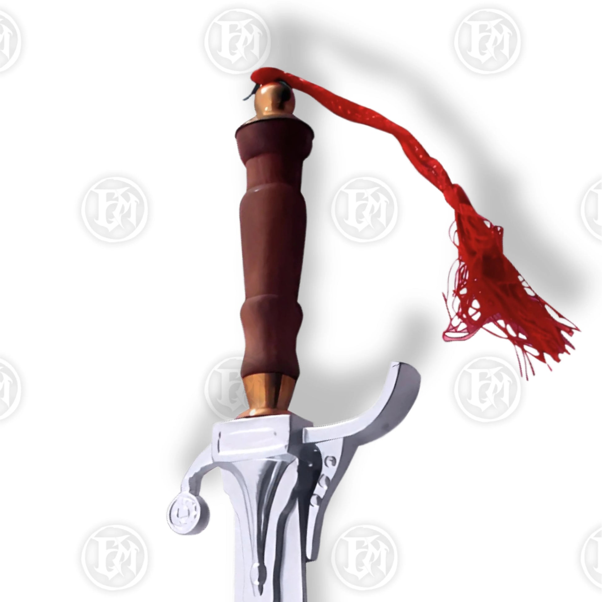 Premium Belly Dance Dragon Scimitar Sword Replica with Rosewood Stand.