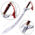 Premium Belly Dance Dragon Scimitar Sword Replica with Rosewood Stand.