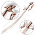 Premium Belly Dance Scimitar Sword Replica with Rosewood Stand.