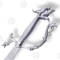Premium Belly Dance Scimitar Sword Replica with Rosewood Stand.