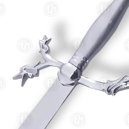 Premium Belly Dance Scimitar Sword Replica with Rosewood Stand.