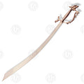 Premium Belly Dance Scimitar Sword Replica with Rosewood Stand.