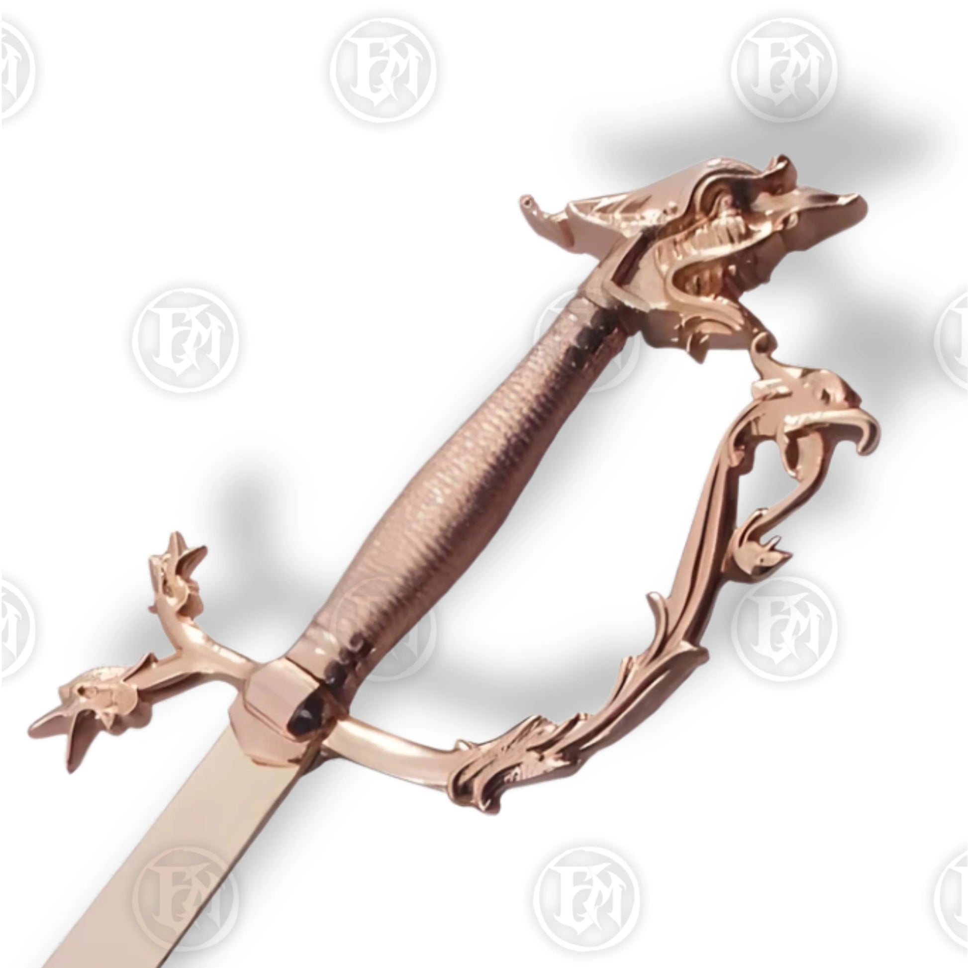 Premium Belly Dance Scimitar Sword Replica with Rosewood Stand.