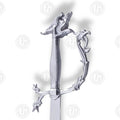 Premium Belly Dance Scimitar Sword Replica with Rosewood Stand.