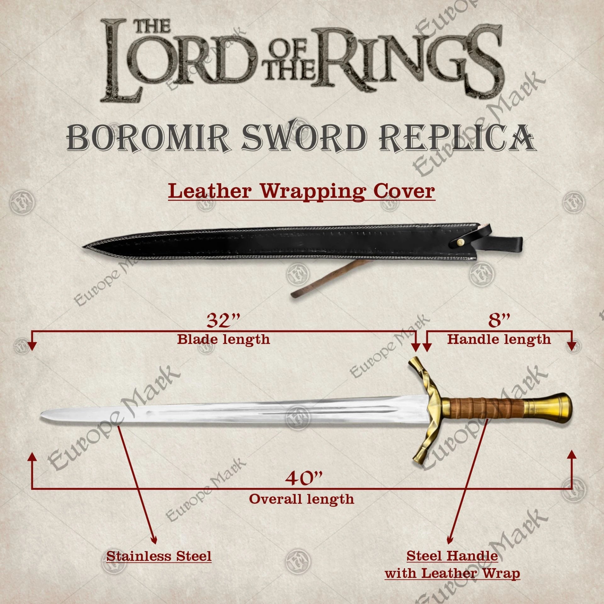 Boromir Sword – Legendary Gondor Blade Replica