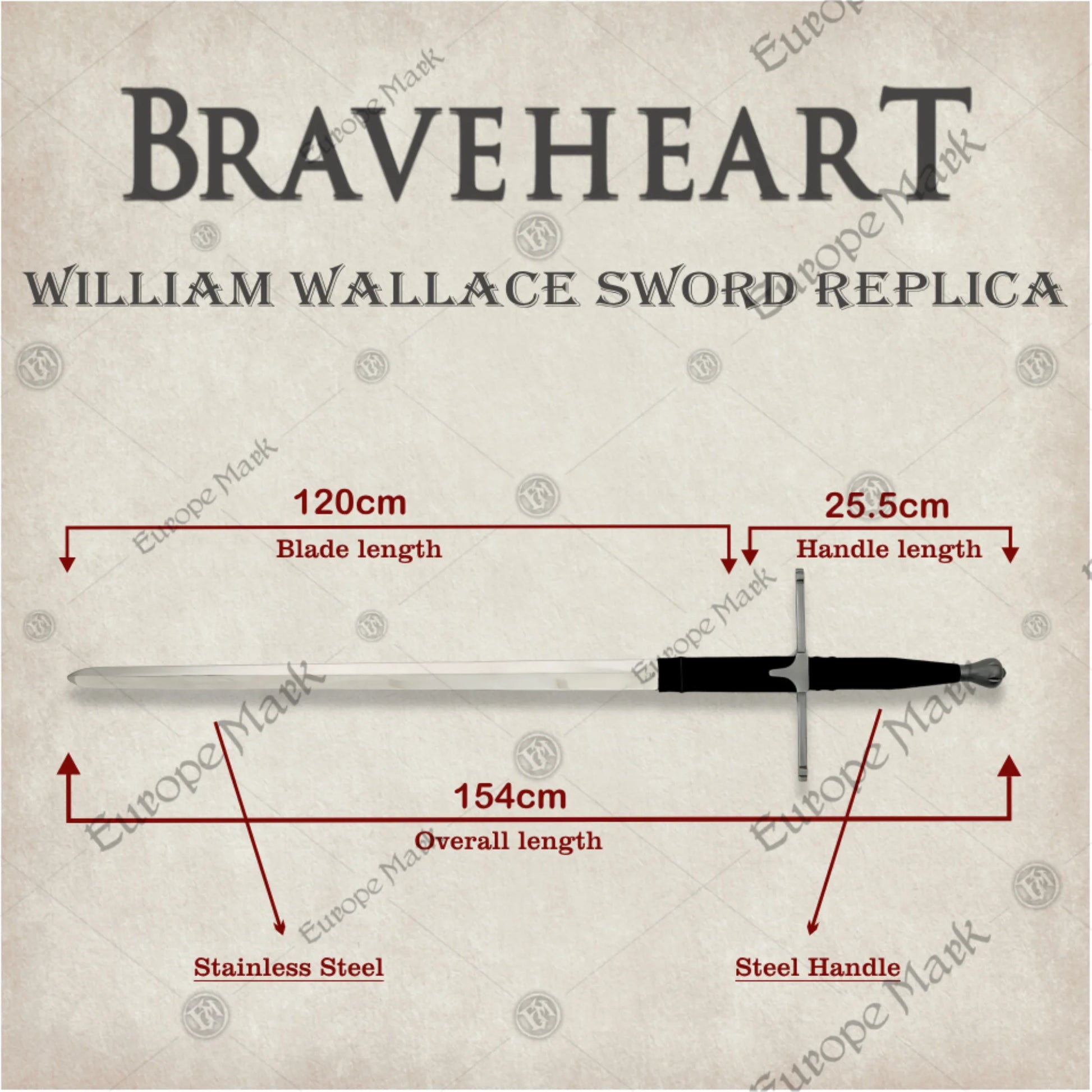 Braveheart Wallace Sword Prop