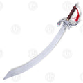 Premium Celtic Belly Dance Scimitar Sword Replica with Walnut Stand.