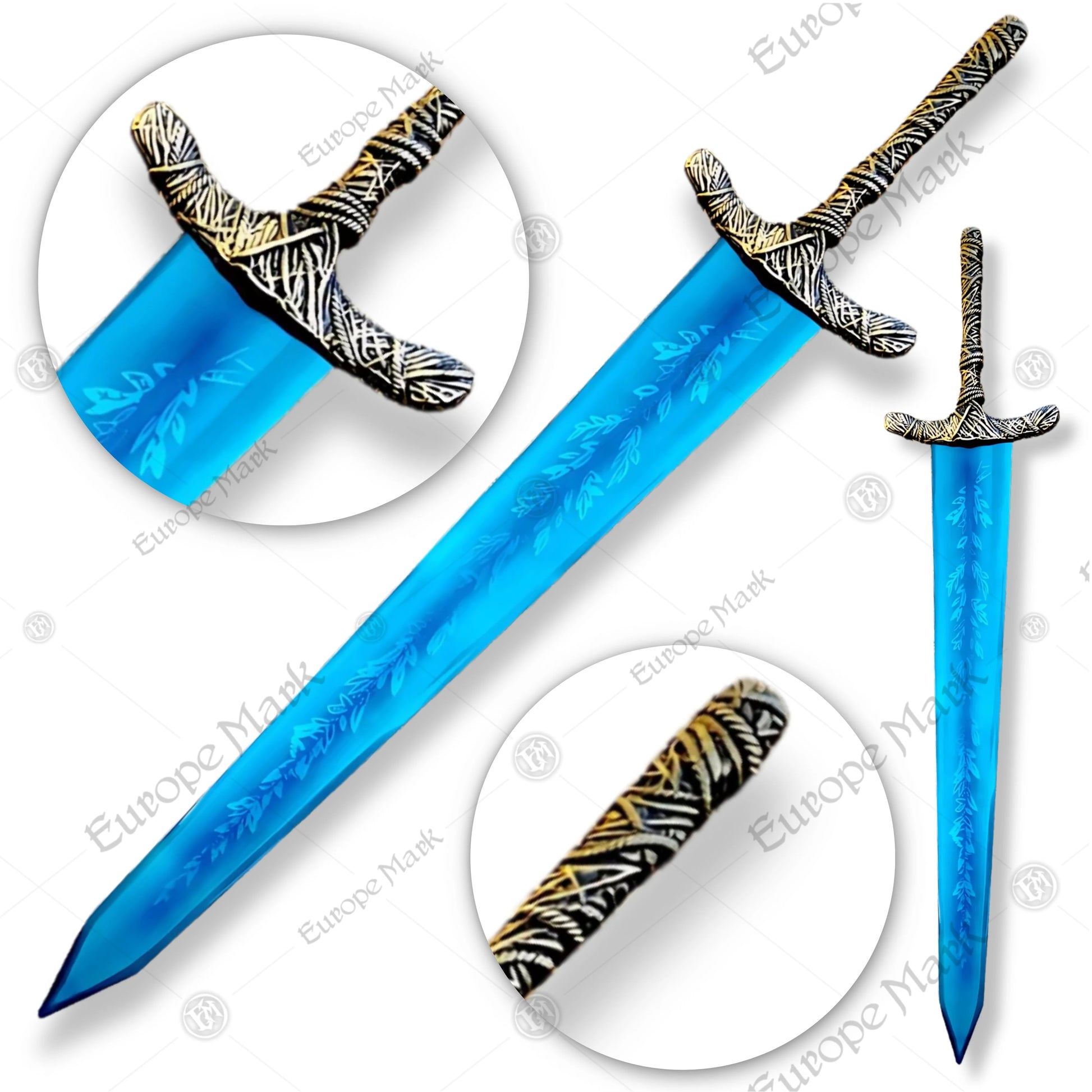 Premium Elden Ring Dark Moon Greatsword Replica with Runic Plaque