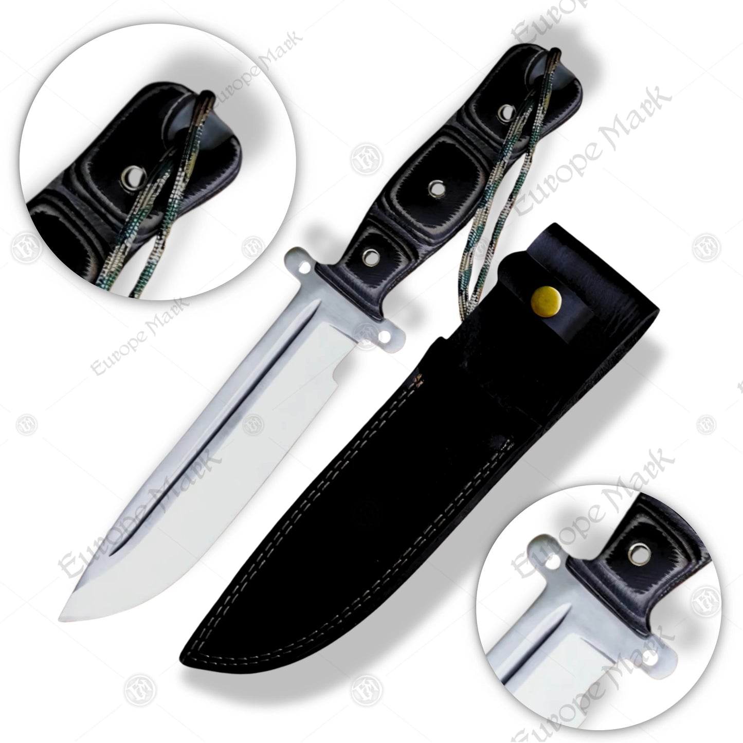Premium Daryl Dixon Legacy Bowie Knife Replica with Walnut Stand