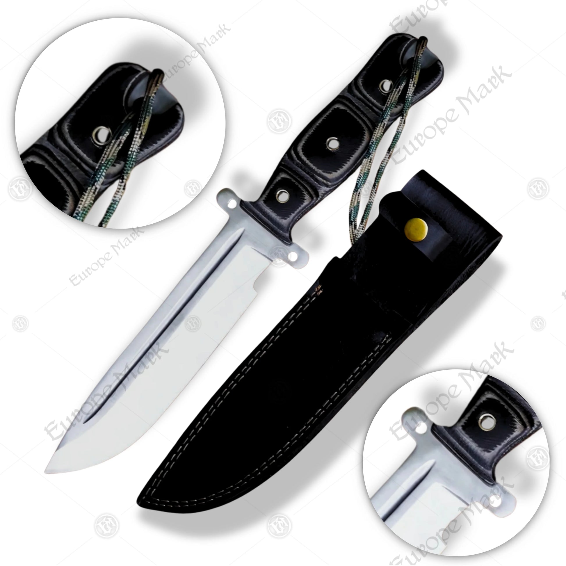 Premium Daryl Dixon Legacy Bowie Knife Replica with Walnut Stand