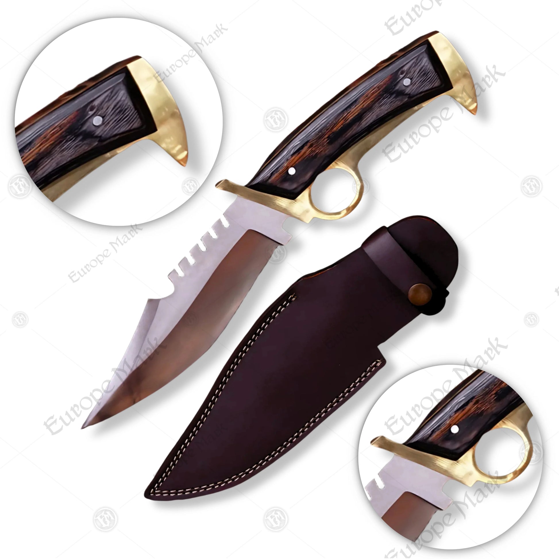 Premium Daryl Dixon Signature Bowie Knife Replica with Ebony Stand