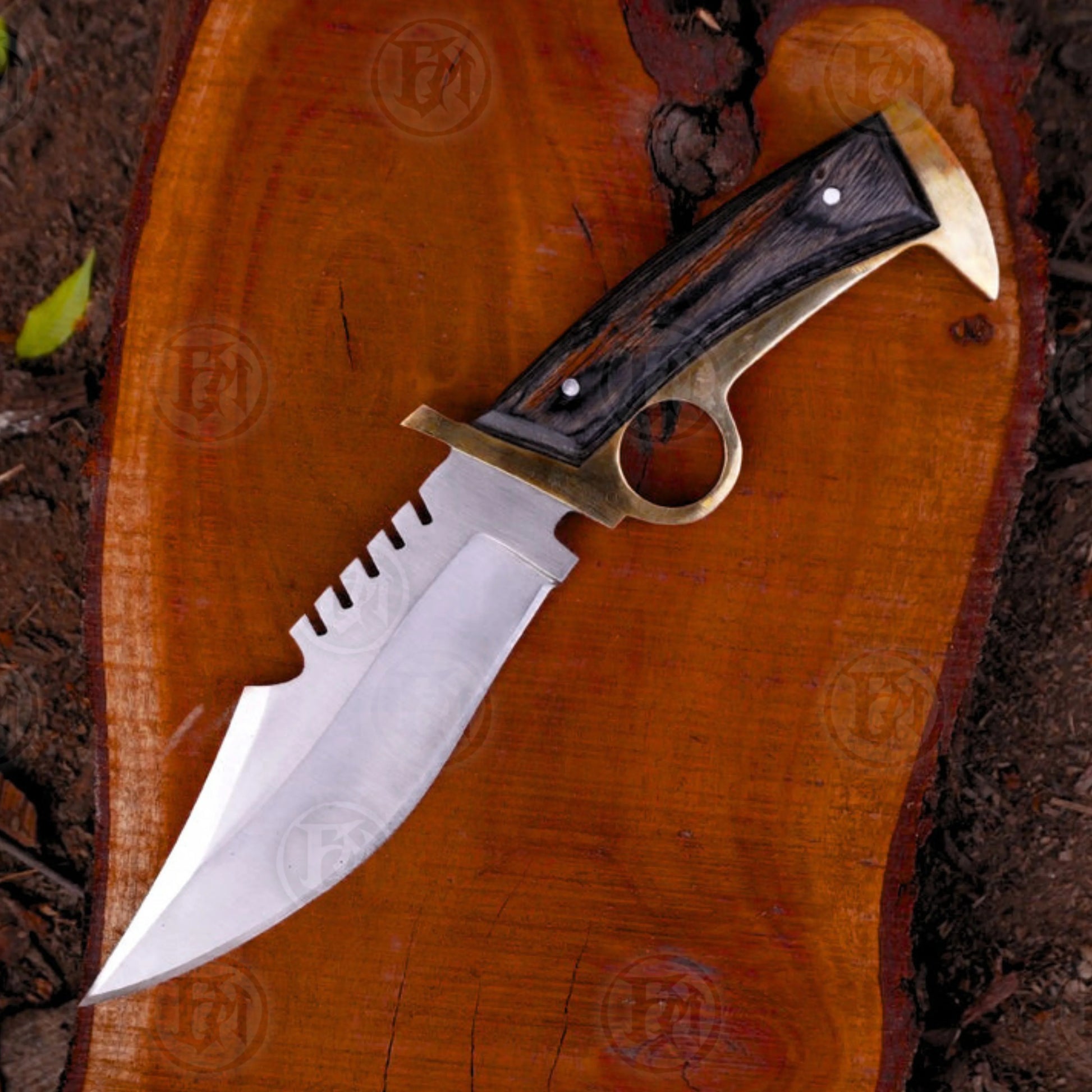 Premium Daryl Dixon Signature Bowie Knife Replica with Ebony Stand