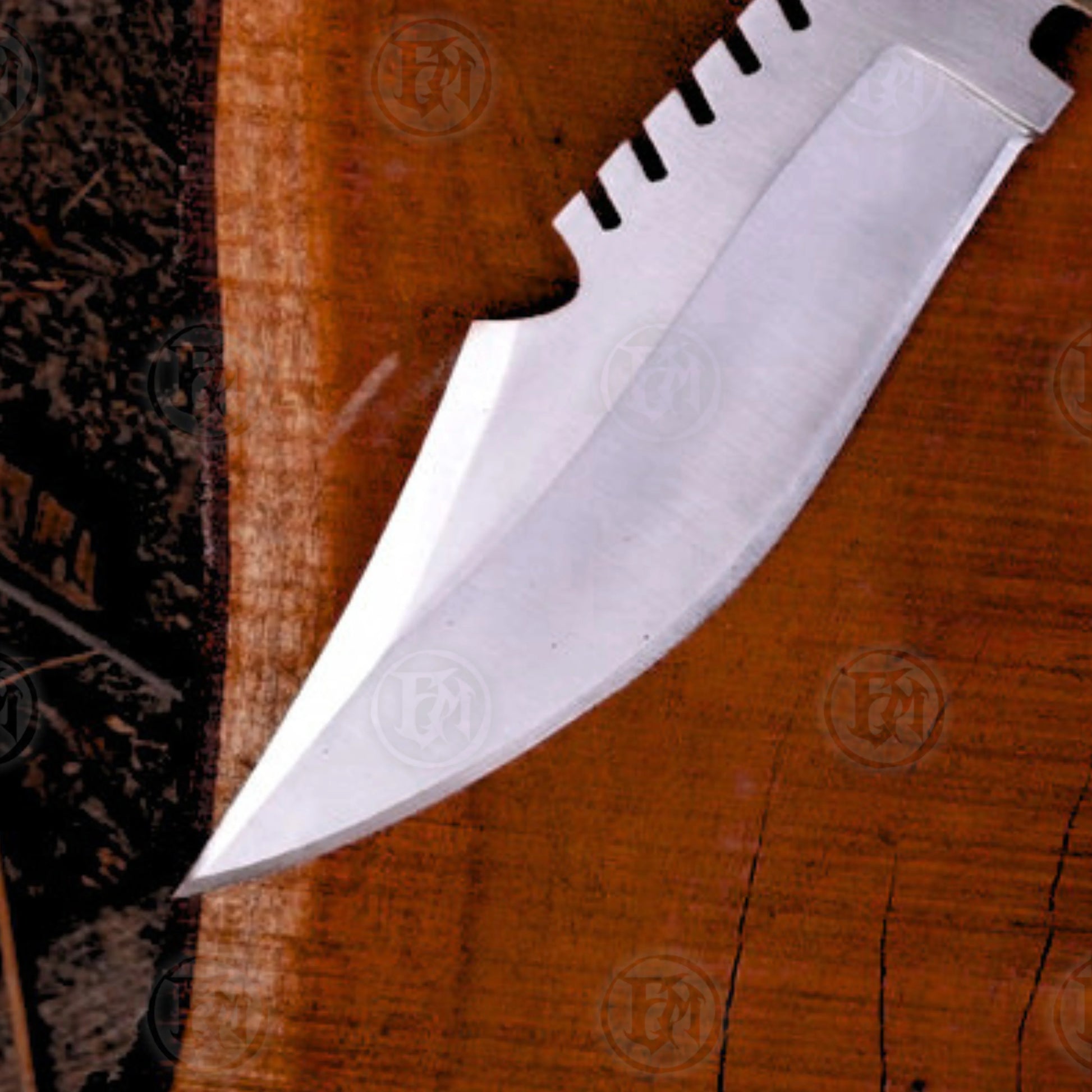 Premium Daryl Dixon Signature Bowie Knife Replica with Ebony Stand