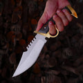 Premium Daryl Dixon Signature Bowie Knife Replica with Ebony Stand