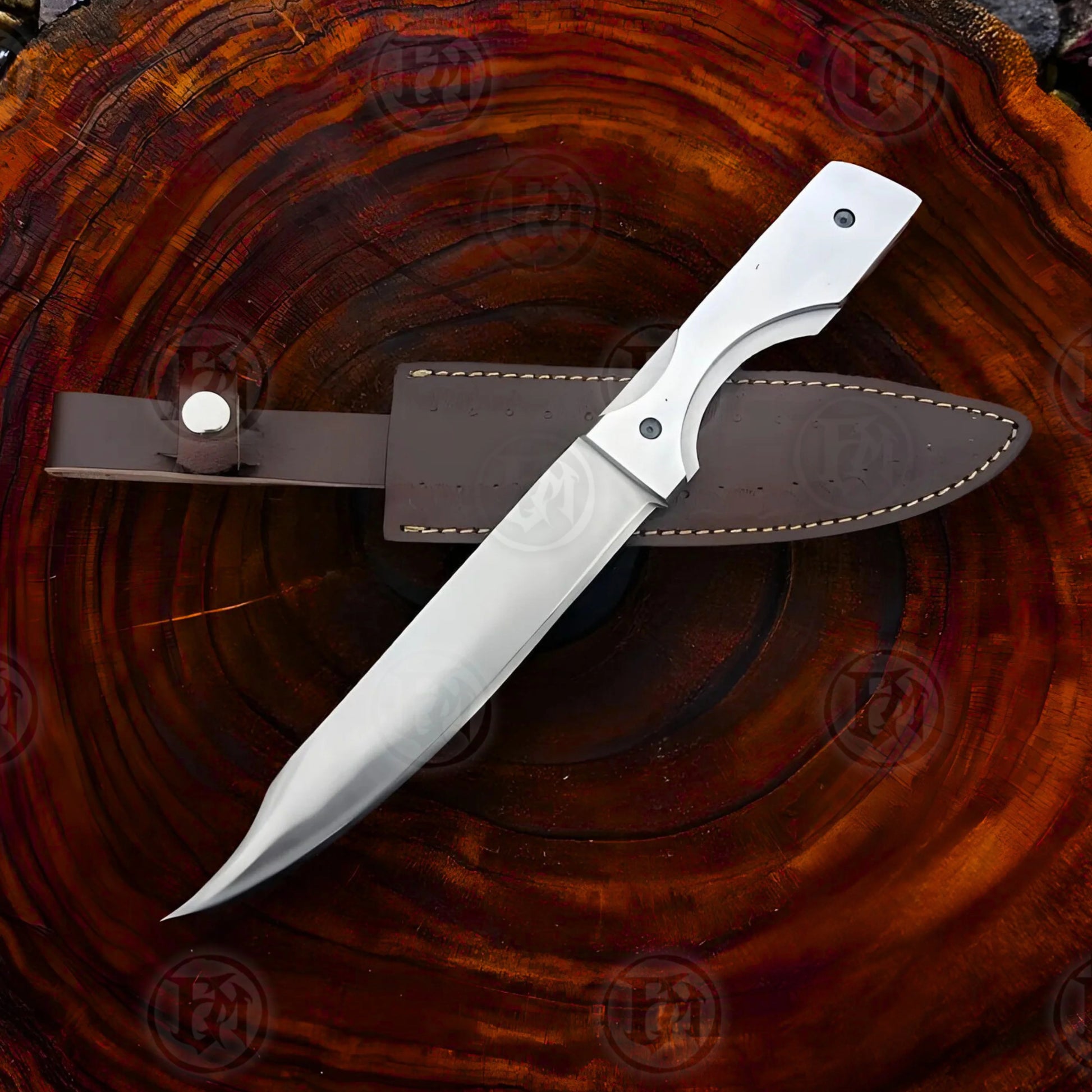 Premium Dexter Morgan 4-Piece Knife Cosplay Set with Mahogany Case