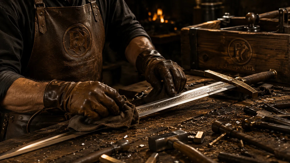 Sword making process at Europe Mark