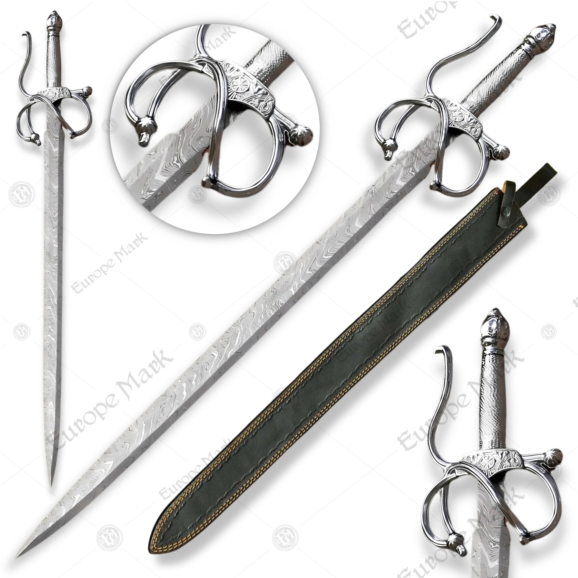 El Cid Rapier Damascus Sword Replica