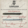 El Cid Rapier Damascus Sword Replica