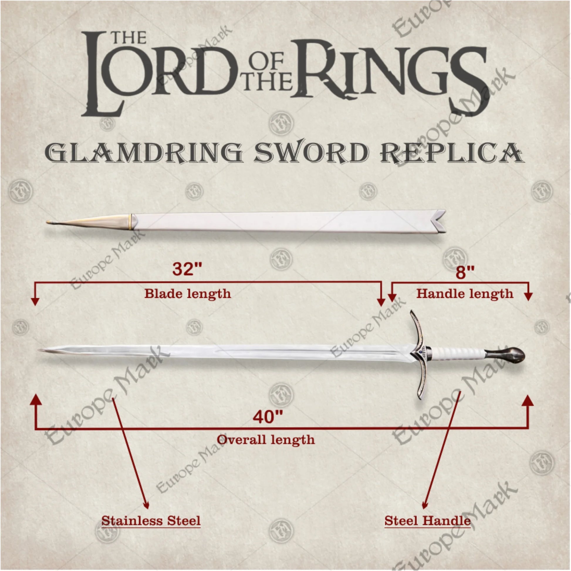 Gandalf's Glamdring LOTR Replica