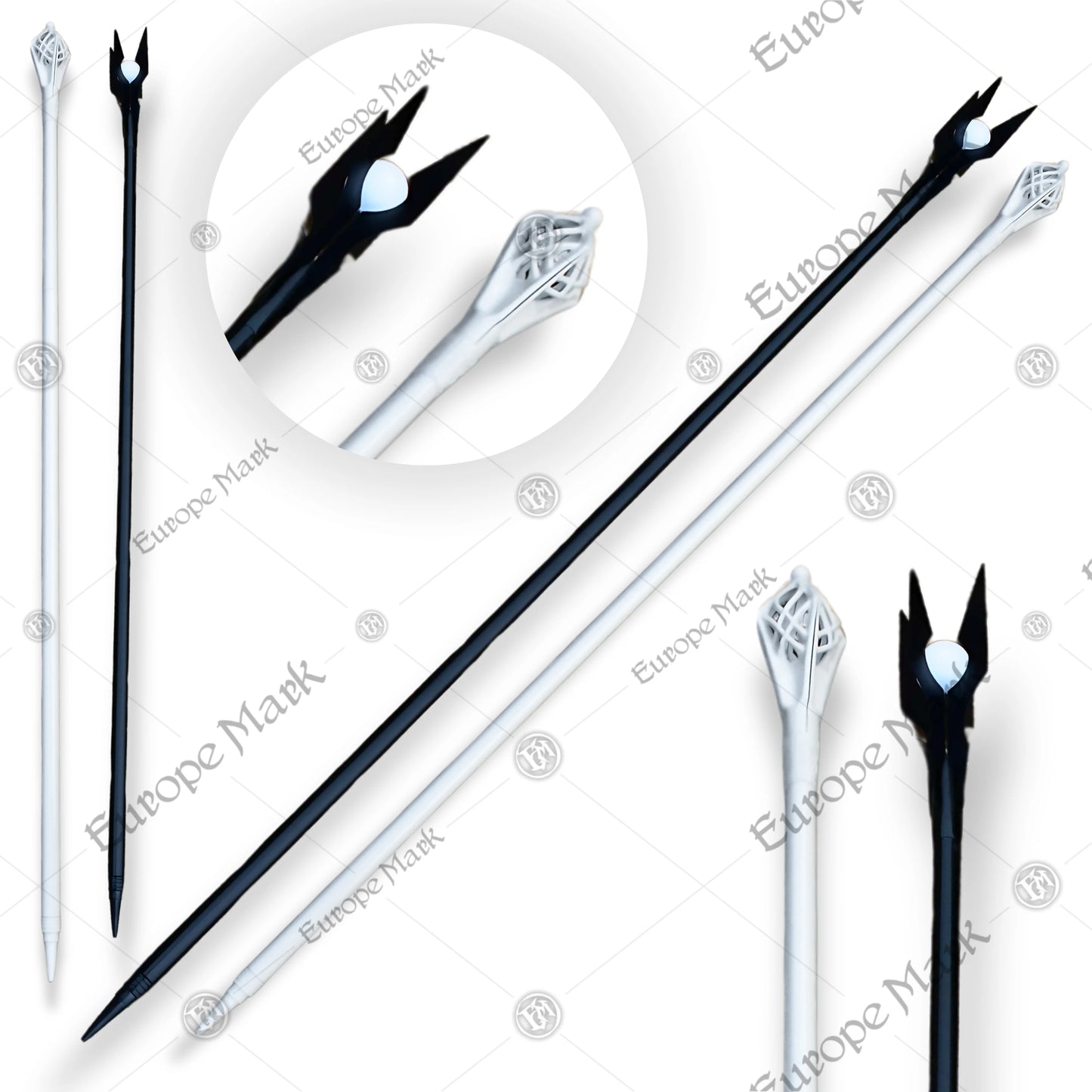 Gandalf The White & Saruman Staff LOTR