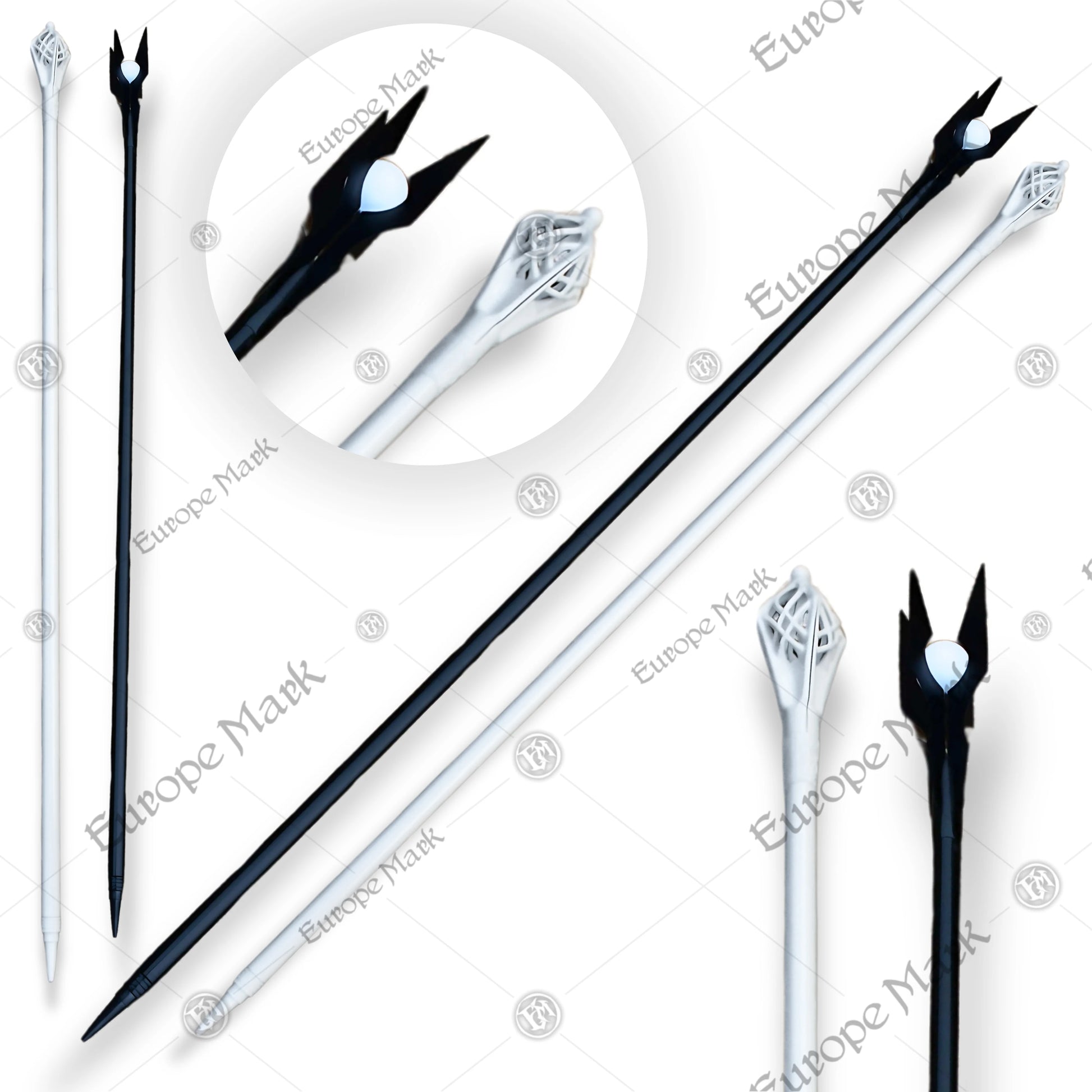 Gandalf The White & Saruman Staff LOTR