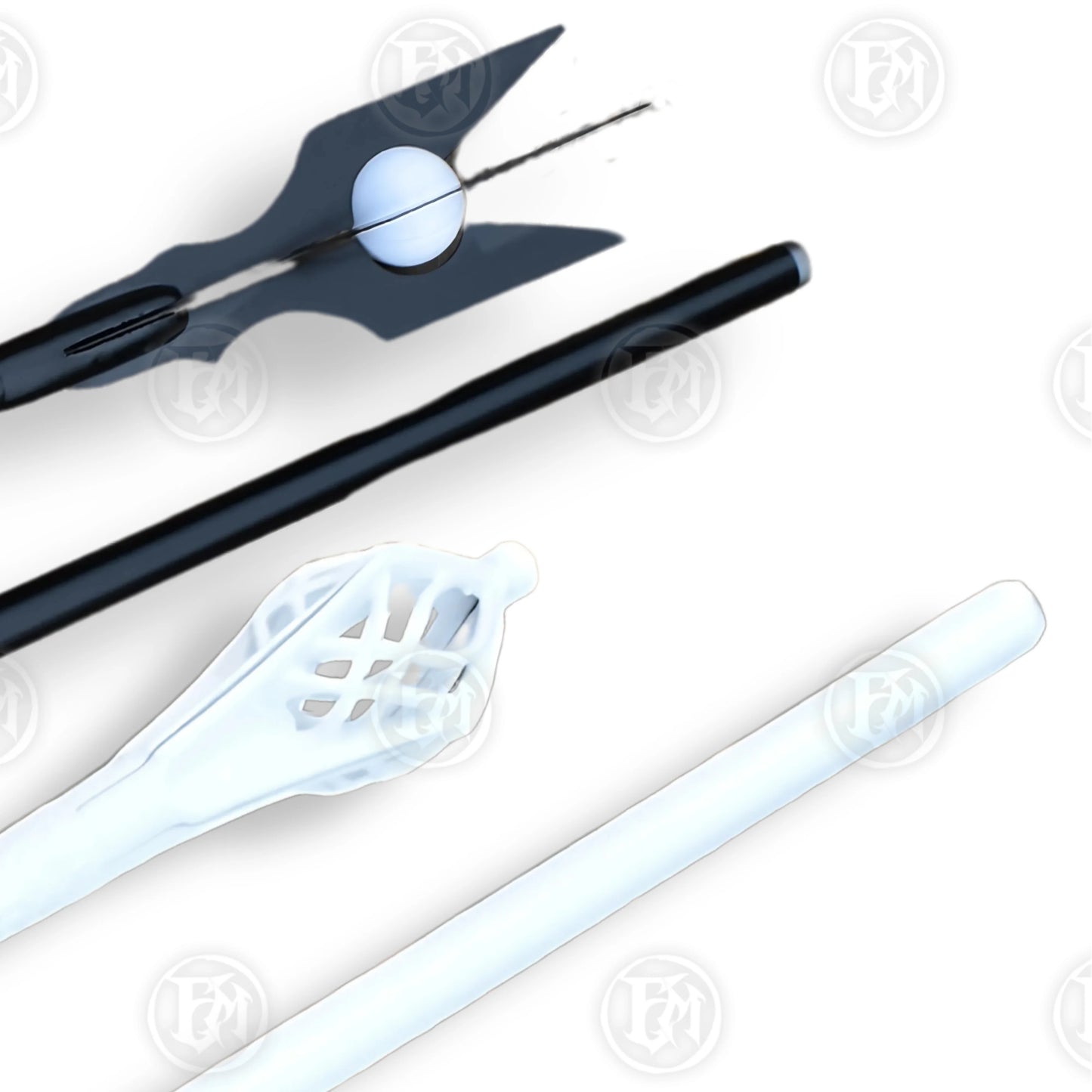 Gandalf The White & Saruman Staff LOTR