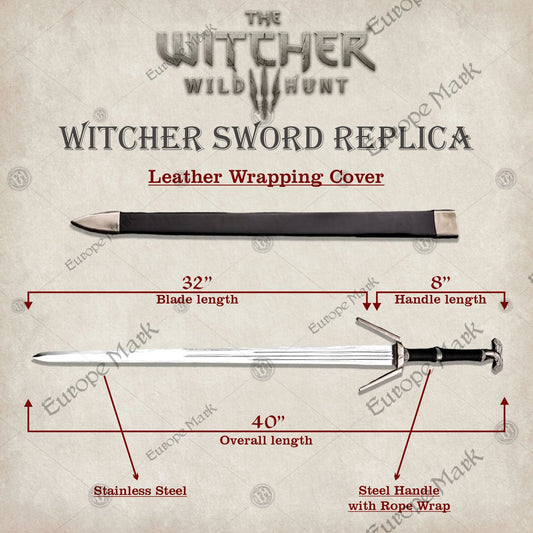 Geralt Silver Sword Witcher Collectible 