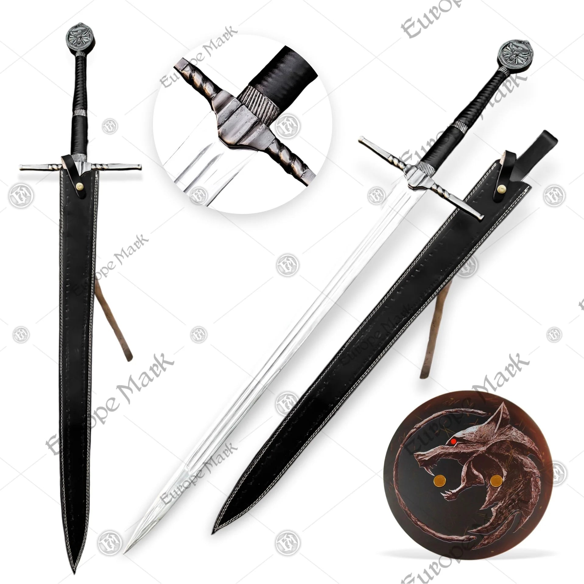Witcher Geralt Steel Sword Replica Scabbard