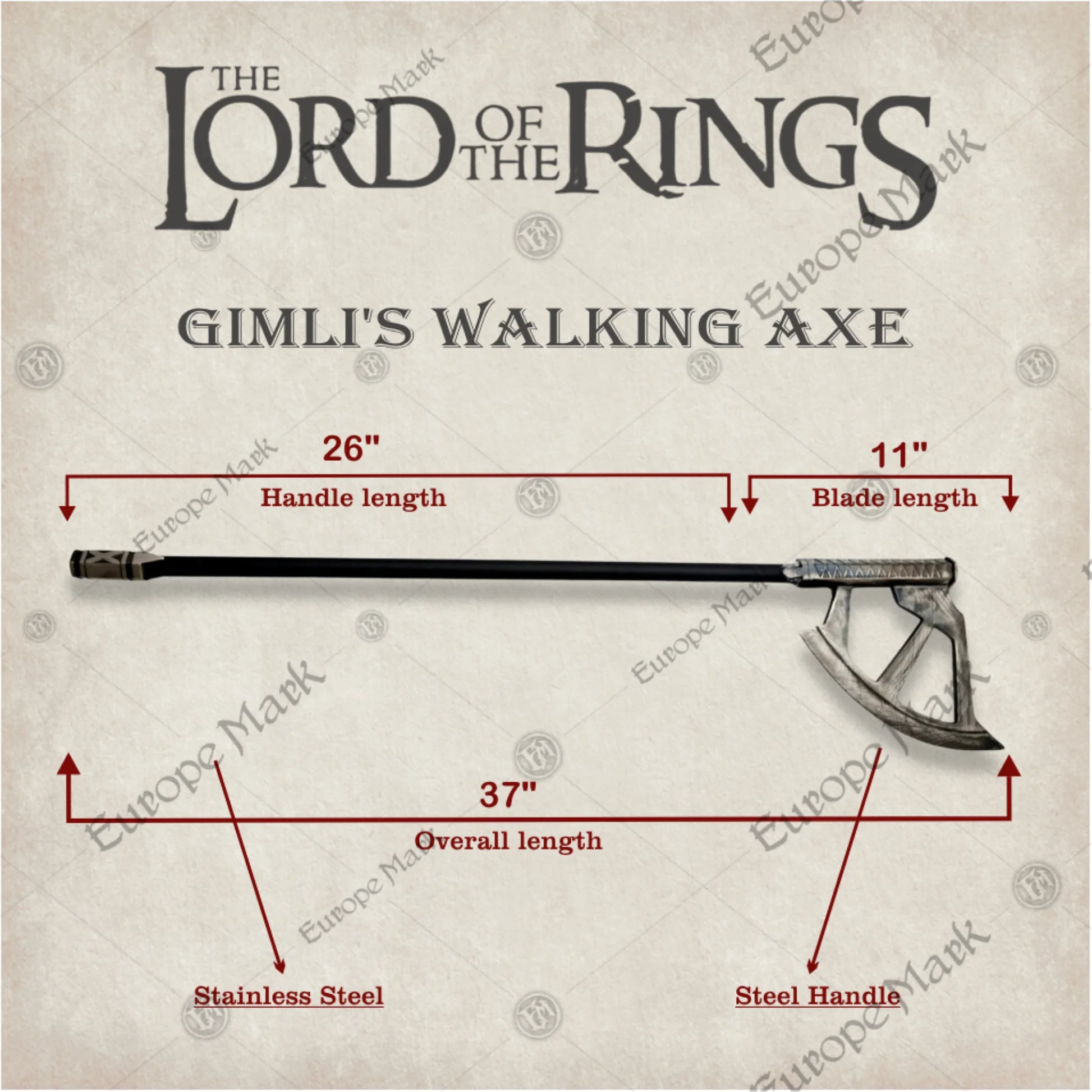 Gimli Axe LOTR Replica