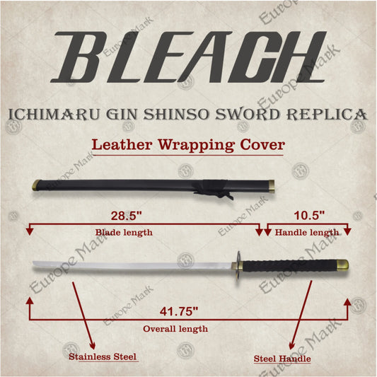 Gin Ichimaru Shinso Sword Bleach Replica