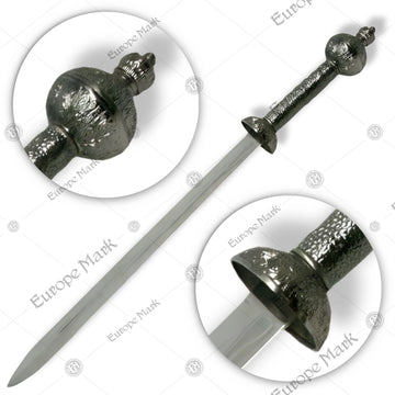 Premium Gladiator Imperial Roman Sword Replica with stainless steel blade.
