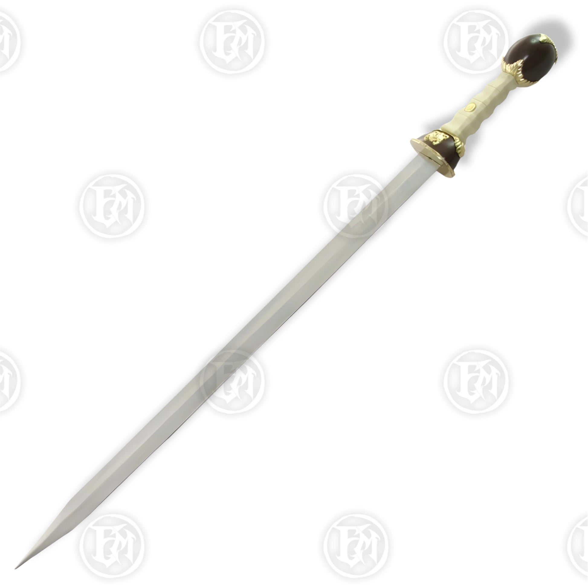 Premium Gladiator Maximus Gold Finish Sword Replica with stainless Steel blade.