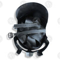 Premium Gladiator Silver Fury Helmet Replica with Mahogany Stand.