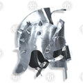 Premium Gladiator Silver Fury Helmet Replica with Mahogany Stand.