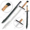 Premium Man at Arms Grosse Messer Sword Replica with Walnut Stand