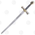Premium King Arthur Excalibur Golden Sword Replica with stainless steel blade.