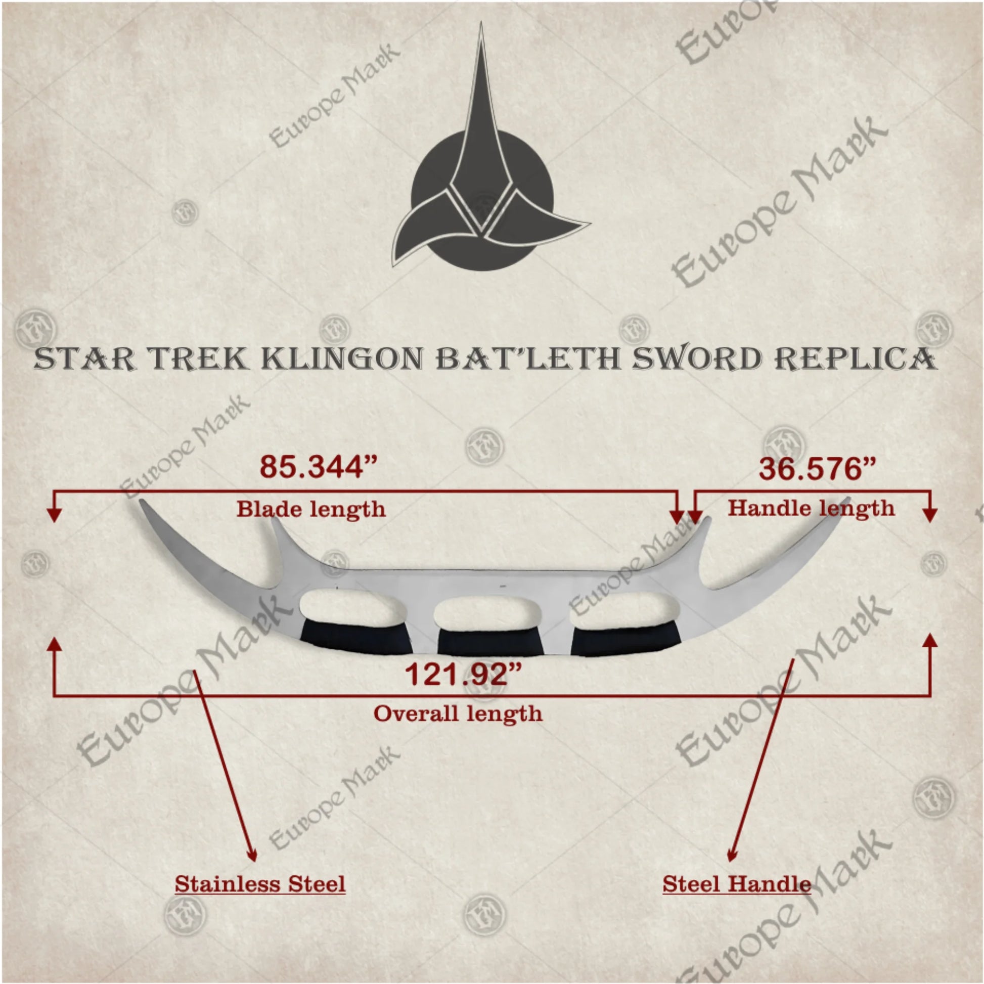 Klingon Bat'leth – Star Trek Replica Blade