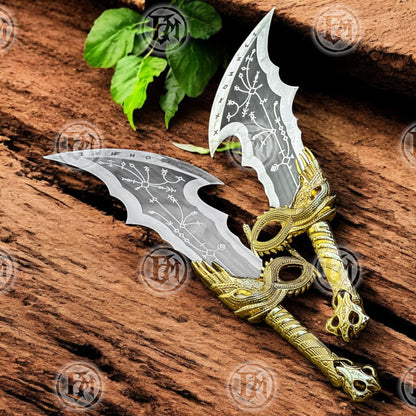 Kratos Gold Blades of Chaos Replica GOW