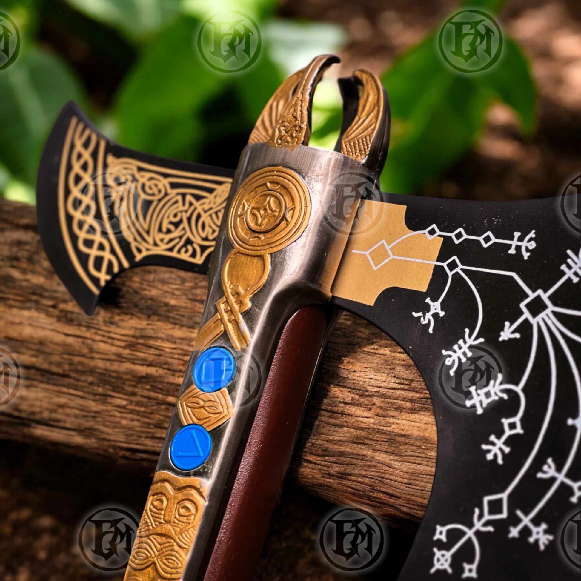 Kratos Leviathan Axe Steel GOW Ragnarok Replica