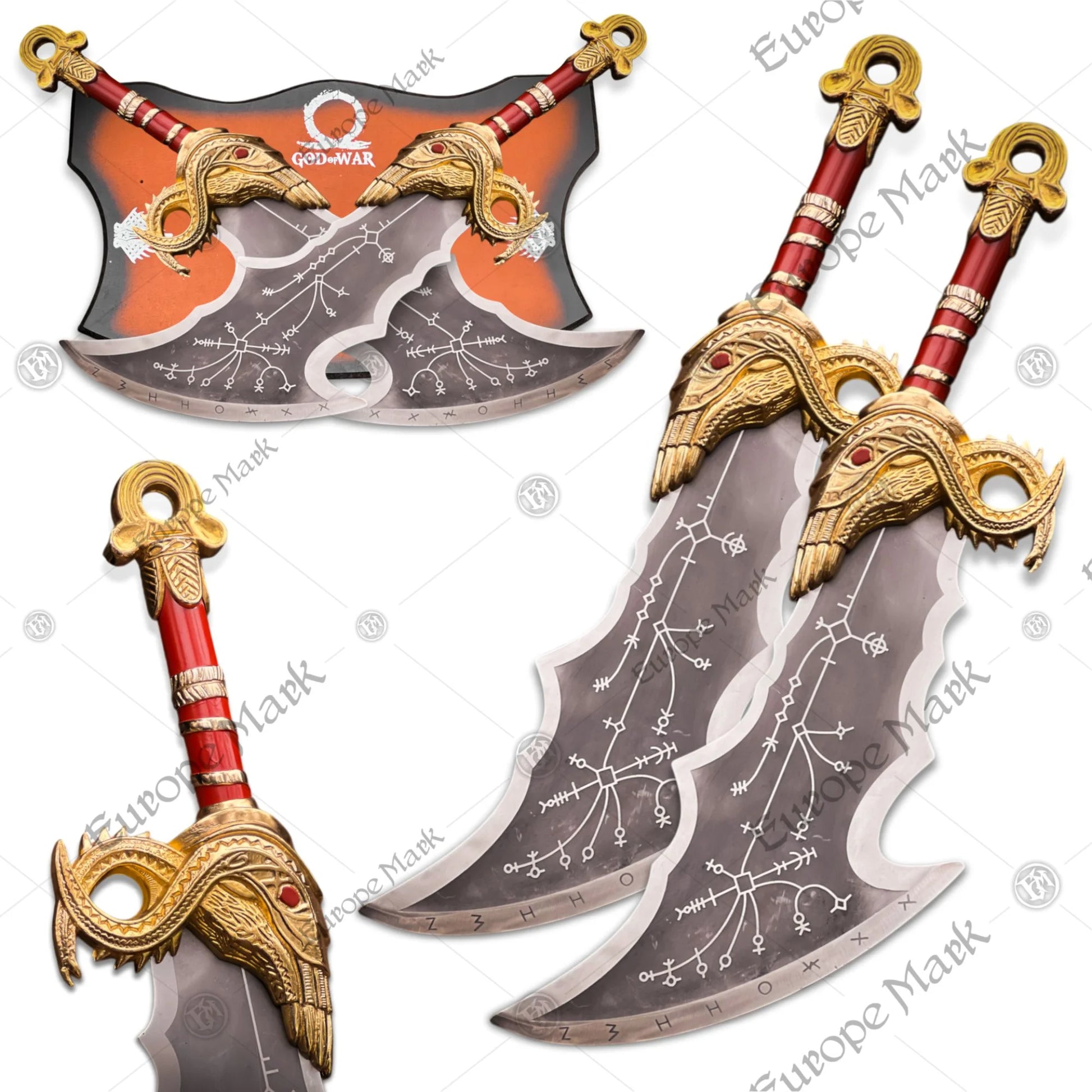 Kratos Red Chaos Blades Replica GOW